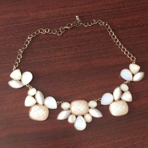 White Statement Necklace